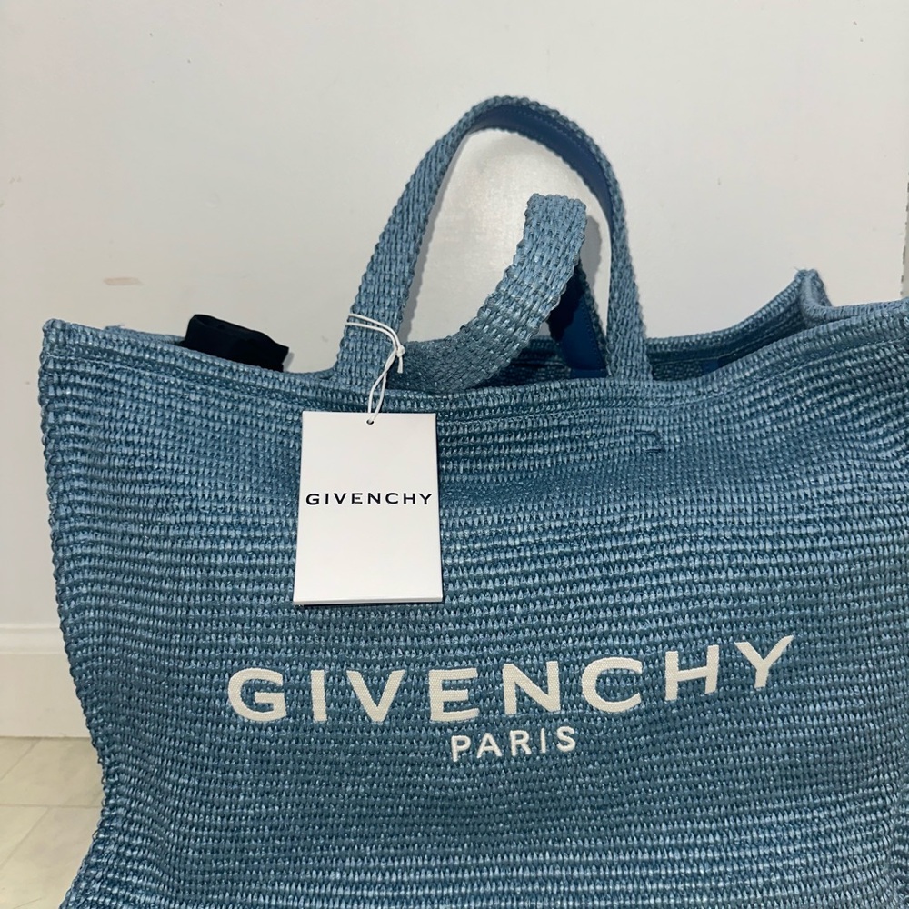 Givenchy Textured Blue Tote Bag
